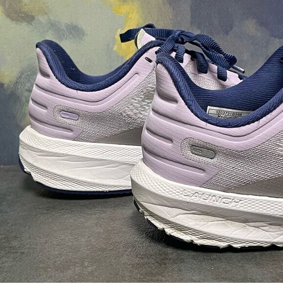 Brooks Launch 9 1203731B588 Lilac & Silver Women's Running Shoes Size 6.5B - Picture 7 of 16